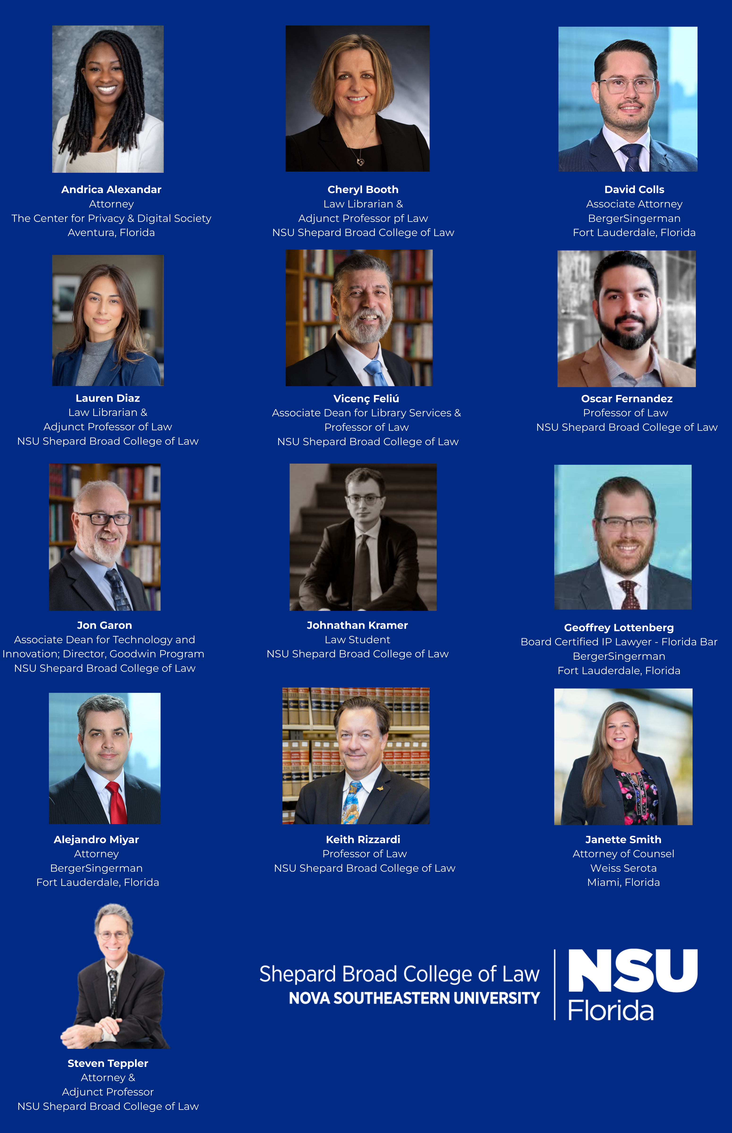 photos of 13 speakers for this 2 day program