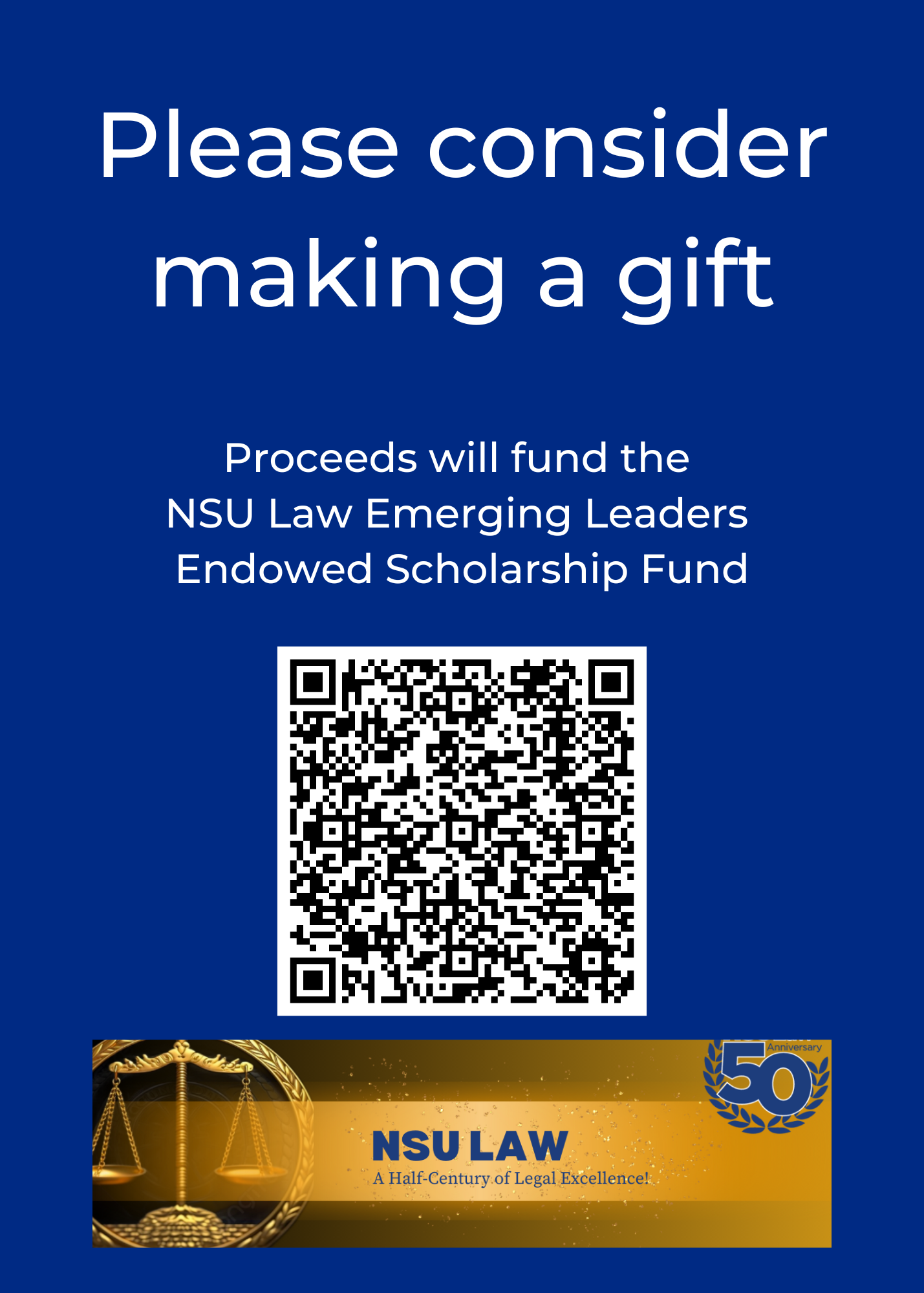 QR code to NSU Law Giving Link