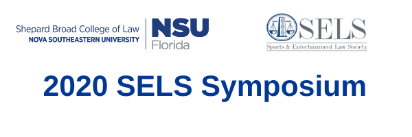 2020 SELS Symposium banner with blue lettering on a white background